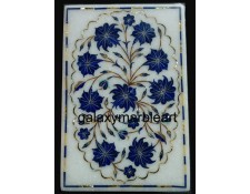 Semi-precious stones inlaid marble box RE4663